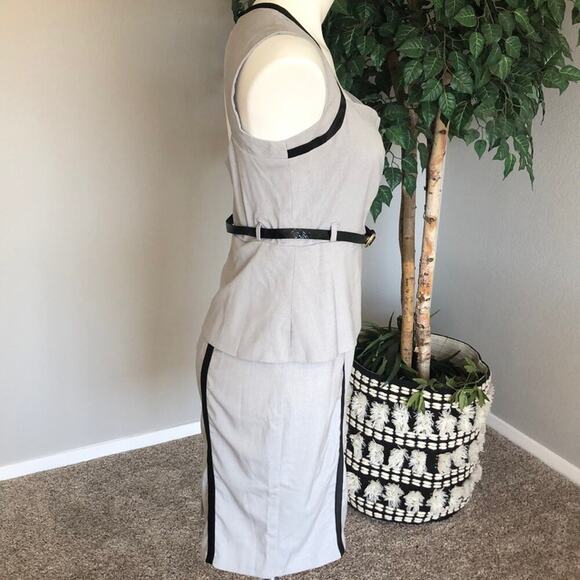 XOXO Grey and Black Bodycon Dress - Picture 9 of 11